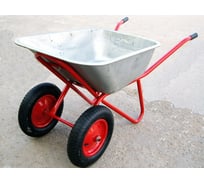 Строительная двухколесная усиленная тачка Variant 110 л, 2 колеса 4.80/4.00-8, грузоподъемность 180кг. 12110