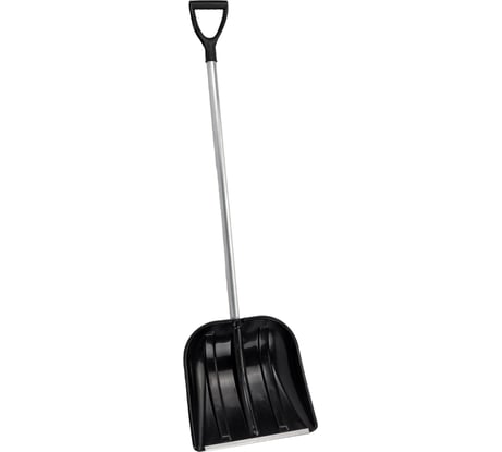 Пластмассовая лопата с алюминиевой планкой, алюминиевым черенком и V-образной ручкой Gigant IAG-002