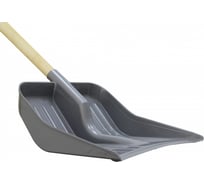 Лопата для снега Ангора с черенком, серая А6114сер