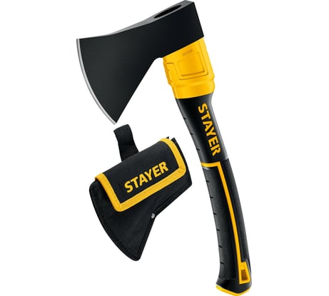 Кованый топор STAYER Fiberglass 600/800 г, с чехлом 2062-06P_z02
