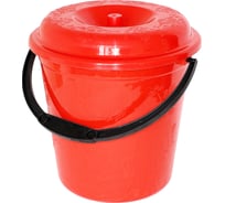 Ведро Милих Пластик 10 л, с крышкой 4110