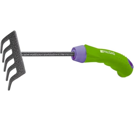 Грабли 5-зубые PALISAD 90 мм,защитное покрытие,обрезиненная эргономичная рукоятка// 61777