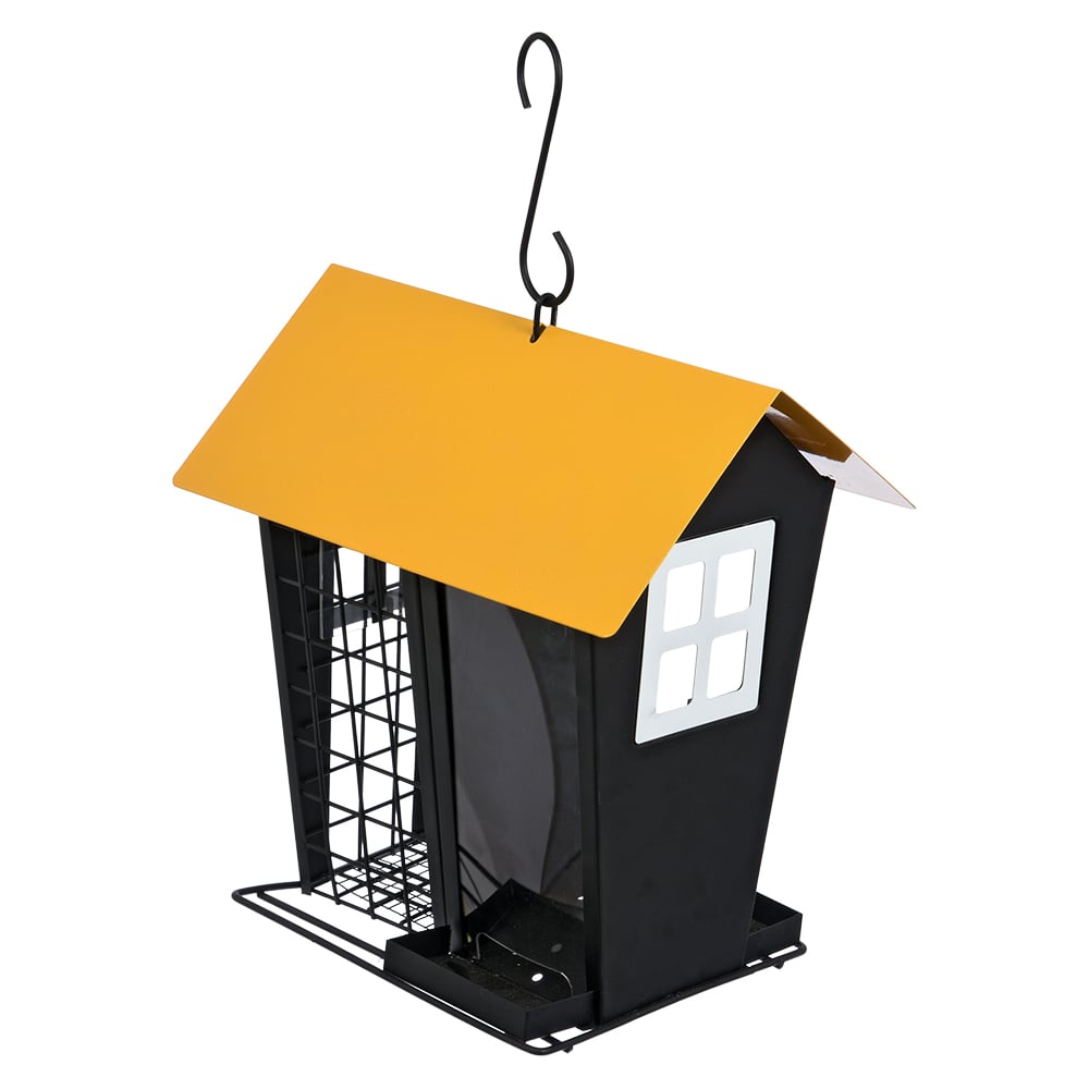 Металлическая универсальная кормушка для птиц Blumen Haus сыпучий корм