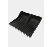 Снеговая пластиковая лопата ЛЕТО 515x410 мм, оцинкованная планка, черная №3 без черенка 6048