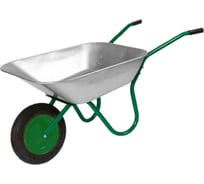 Садовая одноколесная тачка ЛЕТО 100 кг, кузов 65 л, пневматическое колесо с камерой 3.50-6 1719