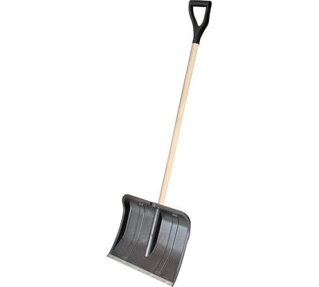 Снеговая пластмассовая лопата Комплект-Агро ВЬЮГА № 2 с черенком и V-образной ручкой KA8253