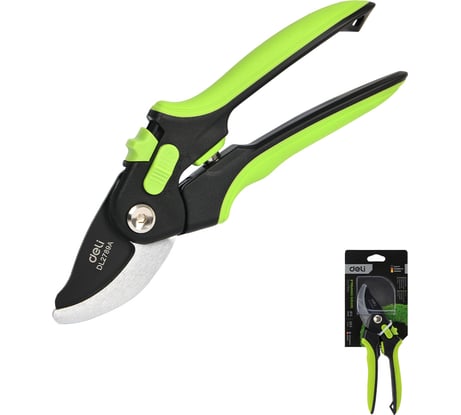 Универсальный садовый секатор DELI DL2789A 200 мм, сталь СК5 98488