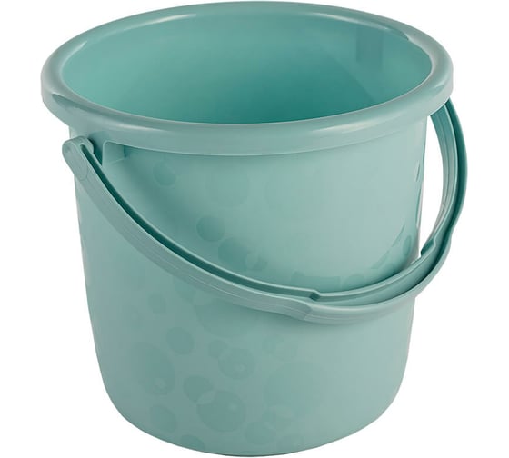 Ведро ELLASTIK-PLAST Люкс 15 л, бледно-бирюзовое VEDLUX15БЛБИРЮЗ