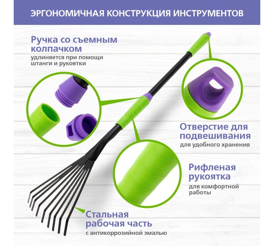 Набор садовых инструментов PALISAD 63020