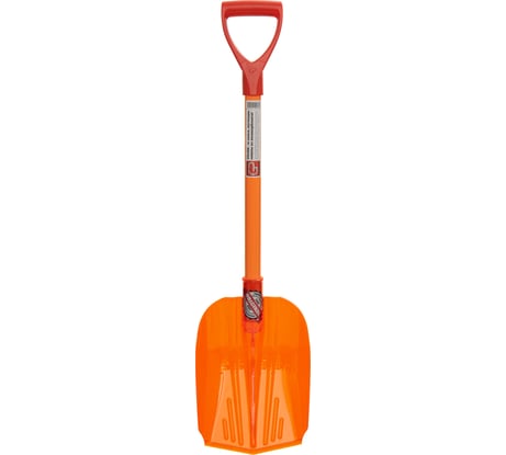 Снеговая лопата из поликарбоната ГАММА-ПЛАСТ ЭТАЛОН AUTO несъемный черенок GPLP004