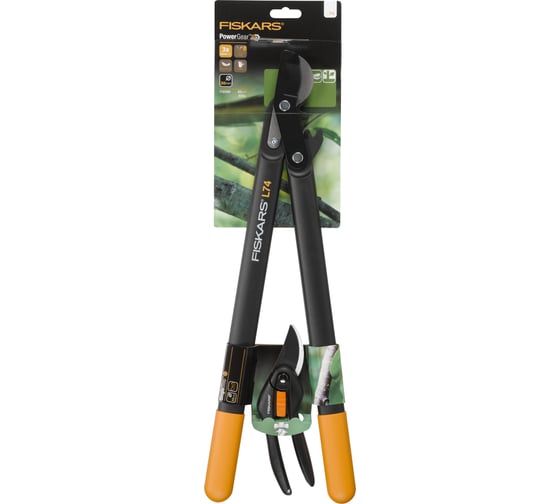 Набор: сучкорез с загнутыми лезвиями и секатор FISKARS 112005