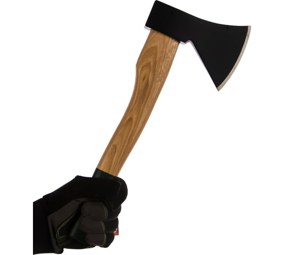 Плотницкий топор KRAFTOOL с особопрочной рукояткой из американского орешника Hickory, длина 360 мм, 0,6 кг 20653-06