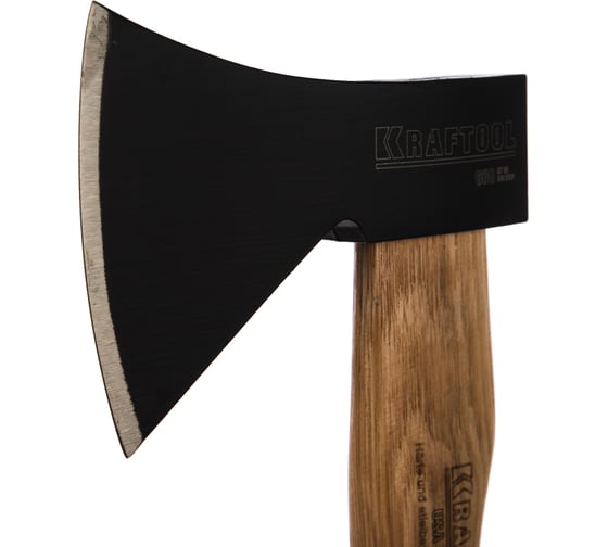 Плотницкий топор KRAFTOOL с особопрочной рукояткой из американского орешника Hickory, длина 360 мм, 0,6 кг 20653-06