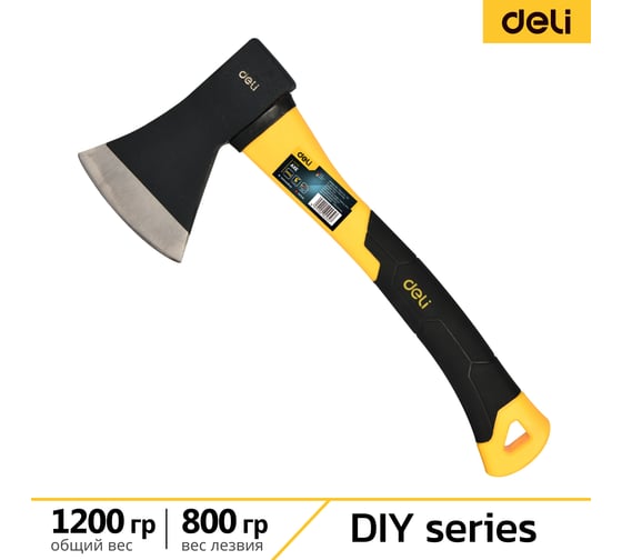 Топор DELI dl5709 800 г, фибергласовая рукоять 104493