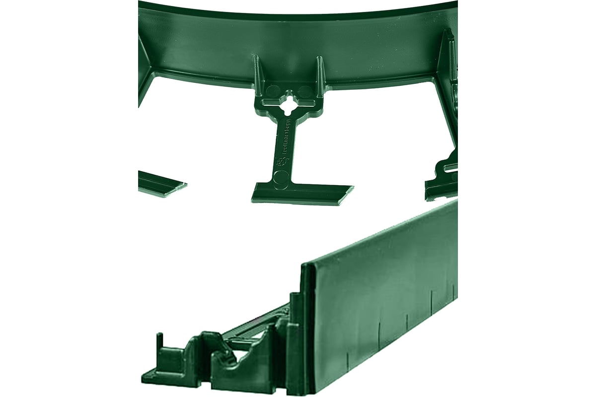 Садовый пластиковый бордюр ГеоПластБорд высота 78 мм, 8 метров + 24  колышка, высота 24 см зелёный GPB78.08.32.Gr - выгодная цена, отзывы,  характеристики, 1 видео, фото - купить в Москве и РФ