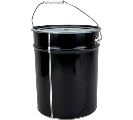 Ведро Тара.ру металл, 20 л, крышка-обруч, чёрное 27192