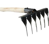 Витые 6-ти зубые грабли ООО Агростройлидер нержавеющая сталь, с черенком ГВ-6н САД-11.24