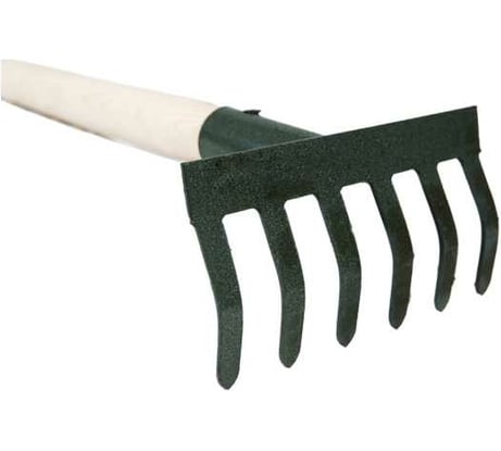 Прямые 6-ти зубые грабли с черенком ООО Агростройлидер ГП-6 САД-11.25