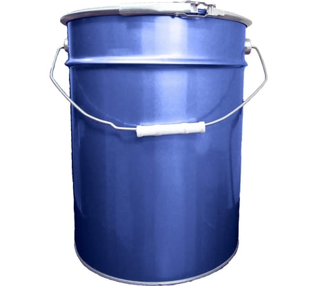 Ведро с крышкой и обручем Тара.ру металл, 20 л, с покрытием внутри, синее 21998