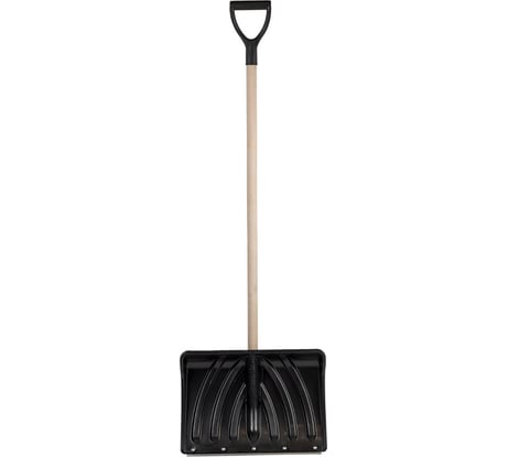 Снеговая лопата с деревянным черенком V-ручкой Cicle Крепыш 4607156361236