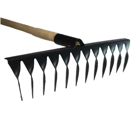 Грабли ООО Агростройлидер 12-ти зубые витые с черенком в сборе, L=1,2 м САД-08.04.1