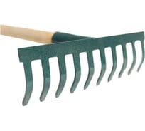 Грабли ООО Агростройлидер 10-ти зубые прямые с черенком в сборе САД-08.10.1