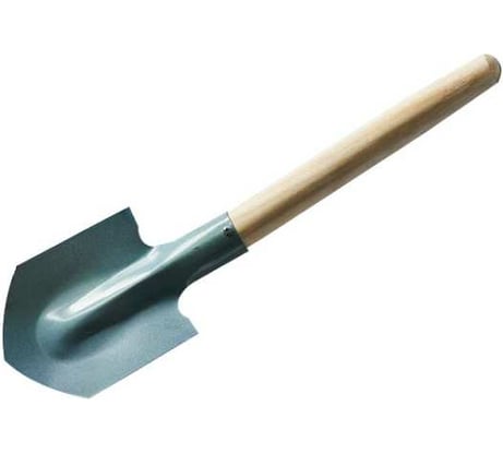 Автомобильная лопата ООО Агростройлидер из нержавеющей стали, с деревянным черенком САД-06.01