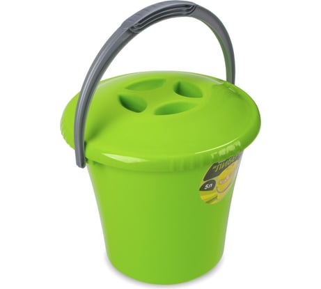 Ведро Martika Либерти 5 л, с крышкой, салатовое С602КСАЛ