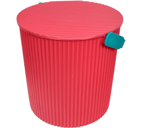 Красное ведро-стульчик с крышкой 20 л GRANDE 202
