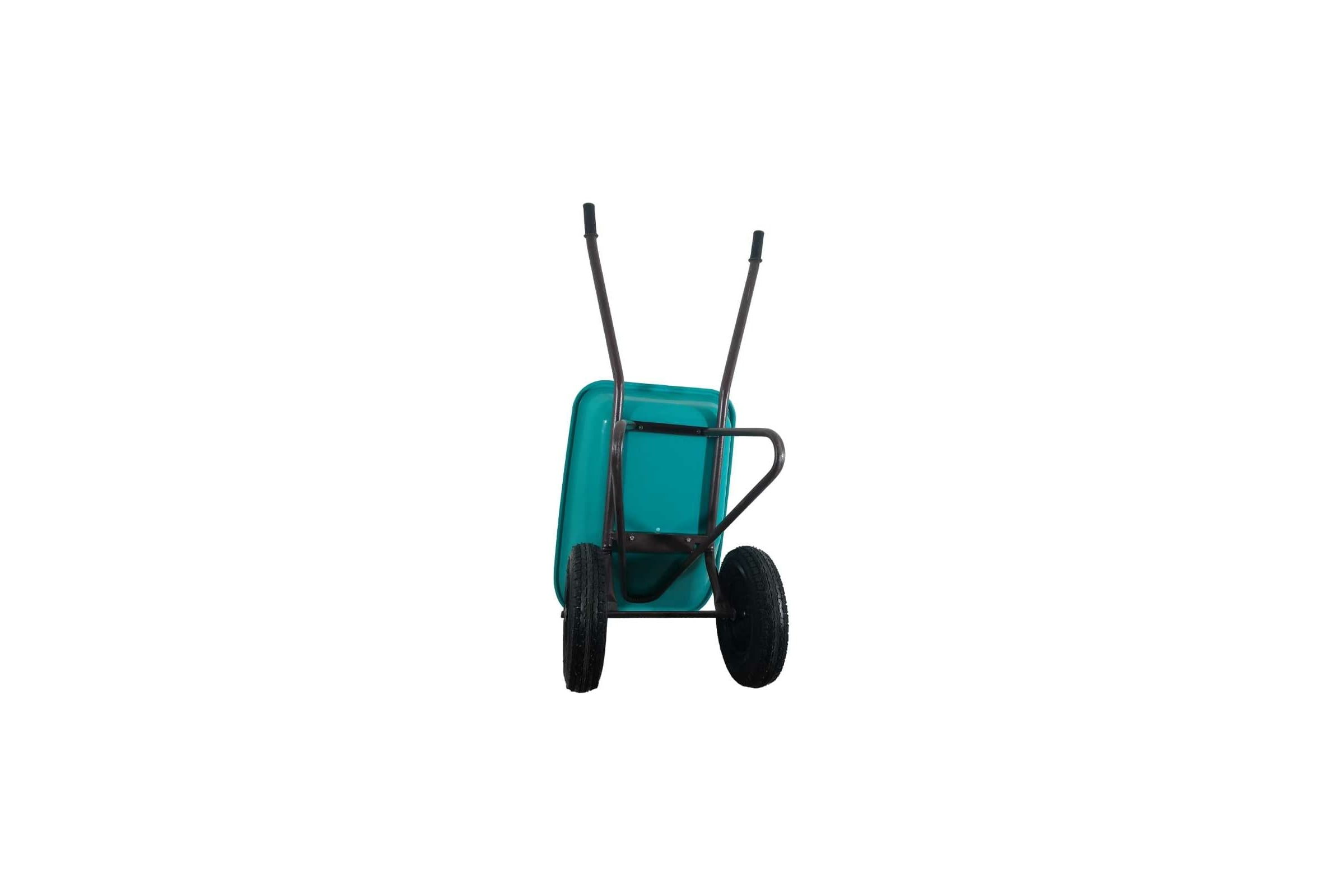 Строительная двухколесная тачка LWI 130 л, 250 кг, сверхпрочное полимерное корыто LWI130х2PROFI — фото 3
