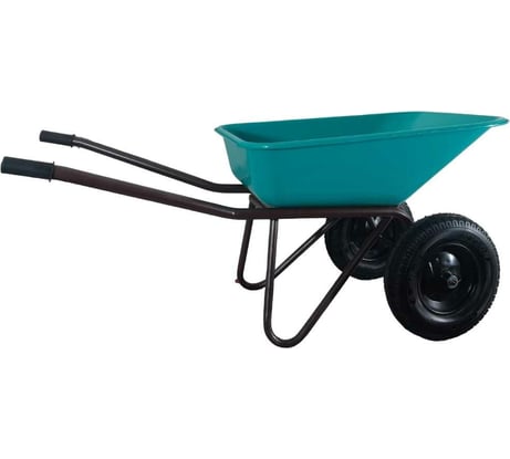 Строительная двухколесная тачка LWI 130 л, 250 кг, сверхпрочное полимерное корыто LWI130х2PROFI