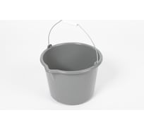 Строительное усиленное ведро ПАВЛОВСКАЯ Заря 12 л, с ребрами жесткости 317017