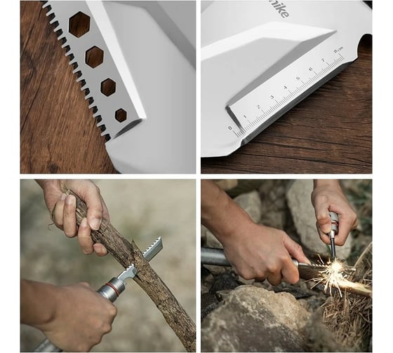 Многофункциональная лопата Naturehike NH20GJ002 серебряная 6927595761847