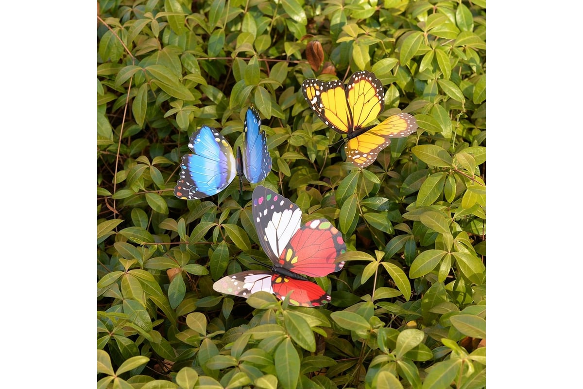 Набор бабочек из вафельной бумаги, цвет микс, Top Decor, 10 шт