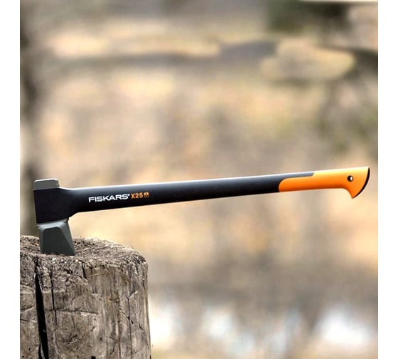 Топор-колун X25 + универсальная точилка Fiskars 122482