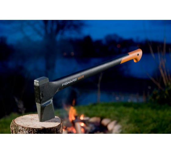 Топор-колун Х25 + пила 123870 В ПОДАРОК Fiskars 122487