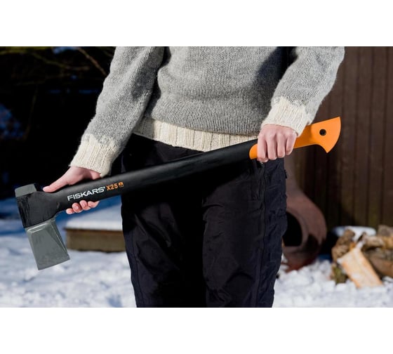 Топор-колун Х25 + пила 123870 В ПОДАРОК Fiskars 122487