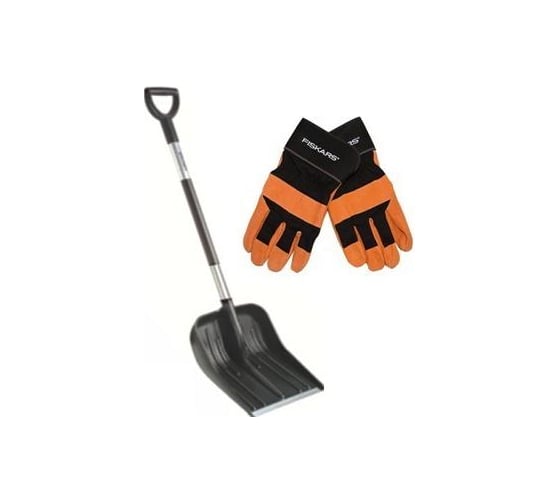 Лопата для снега + перчатки FISKARS 1
