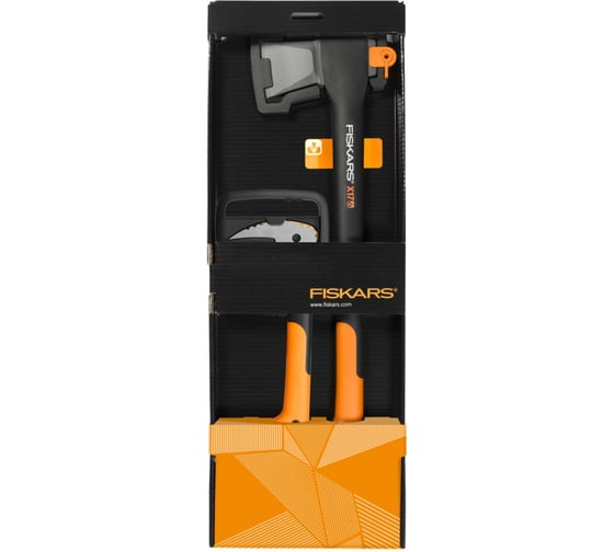 Набор: топор Fiskars X17+ багор малый ХА24 129038