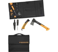 Набор Fiskars топор X7, нож 125860+пила 123870, сумка 129039