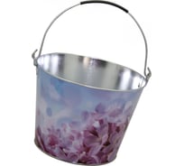 Садовое оцинкованное ведро СПЕЦ Garden&Flowers 5л Сирень GF-MB502