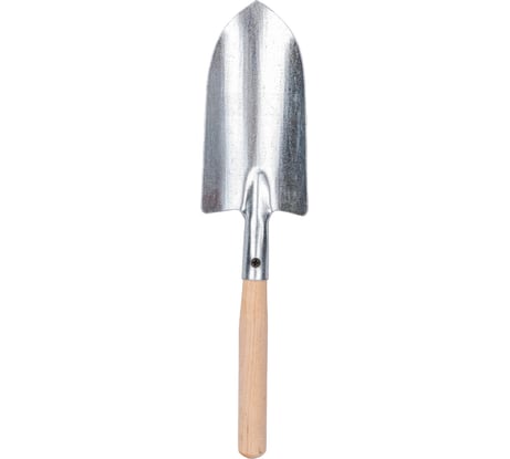 Посадочный совок Gigant большой, оцинкованный, с деревянной ручкой GAV-25