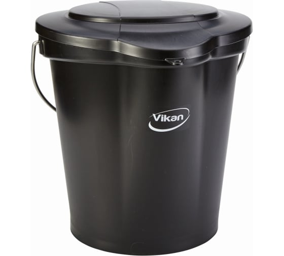 Ведро Vikan 12 л, черное 56869