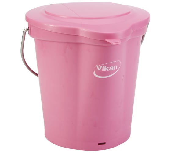 Ведро Vikan 6 л, розовое 56881