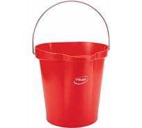 Ведро Vikan 12 л, красное 56864