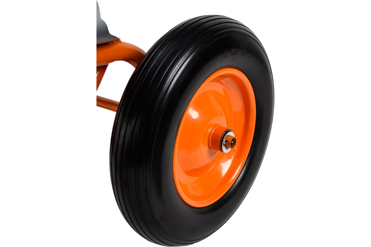 Строительная двухколесная тачка Gigant 110л, 200 кг, литые ПУ колеса GX ...