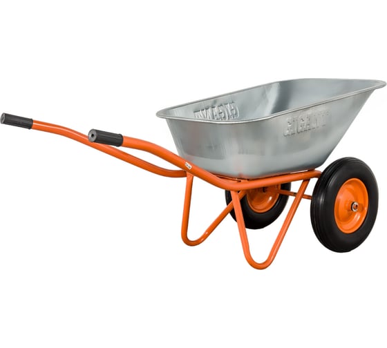 Строительная двухколесная тачка Gigant 110л, 240 кг, литые колеса GX-04