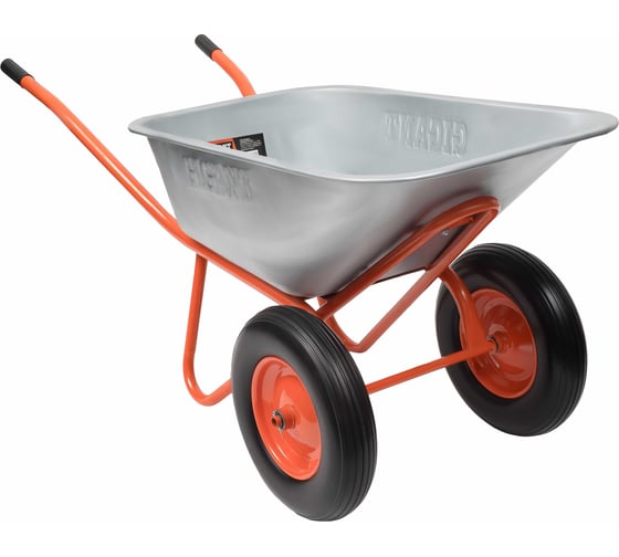 Строительная двухколесная тачка Gigant 110л, 240 кг, литые колеса GX-04