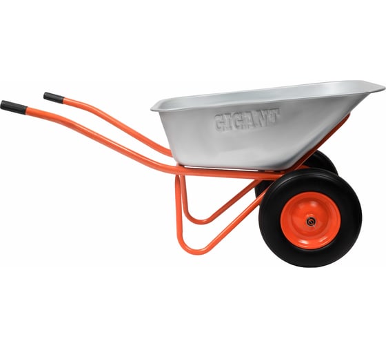 Строительная двухколесная тачка Gigant 110л, 240 кг, литые колеса GX-04