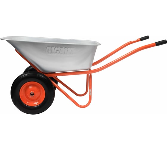 Строительная двухколесная тачка Gigant 110л, 240 кг, литые колеса GX-04